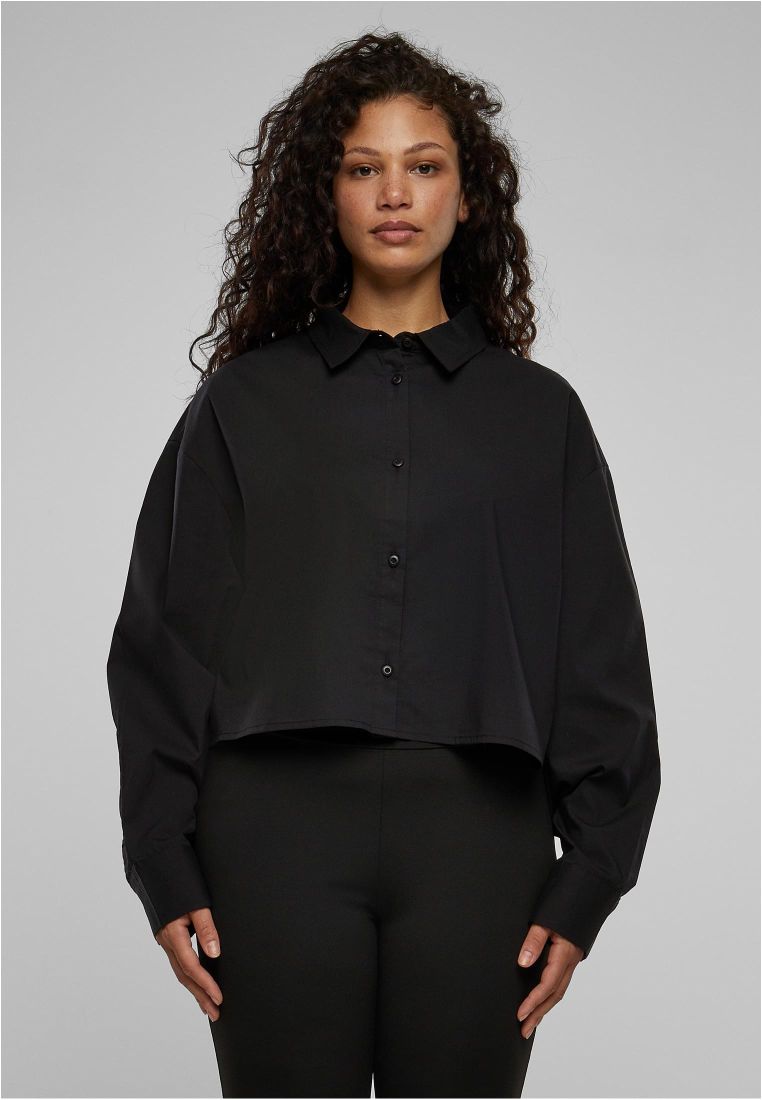 Ladies Cropped Oversized Blouse - - TTUTB6065 - 4