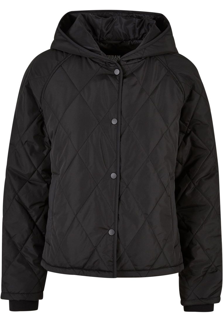 Ladies Oversized Diamond Quilted Hooded -  - TTUTB6067 - 2