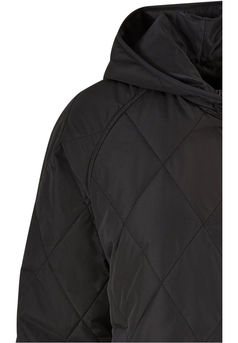 Ladies Oversized Diamond Quilted Hooded - - TTUTB6067 - 6