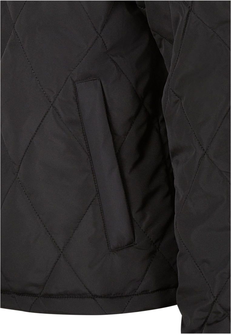 Ladies Oversized Diamond Quilted Hooded - - TTUTB6067 - 7