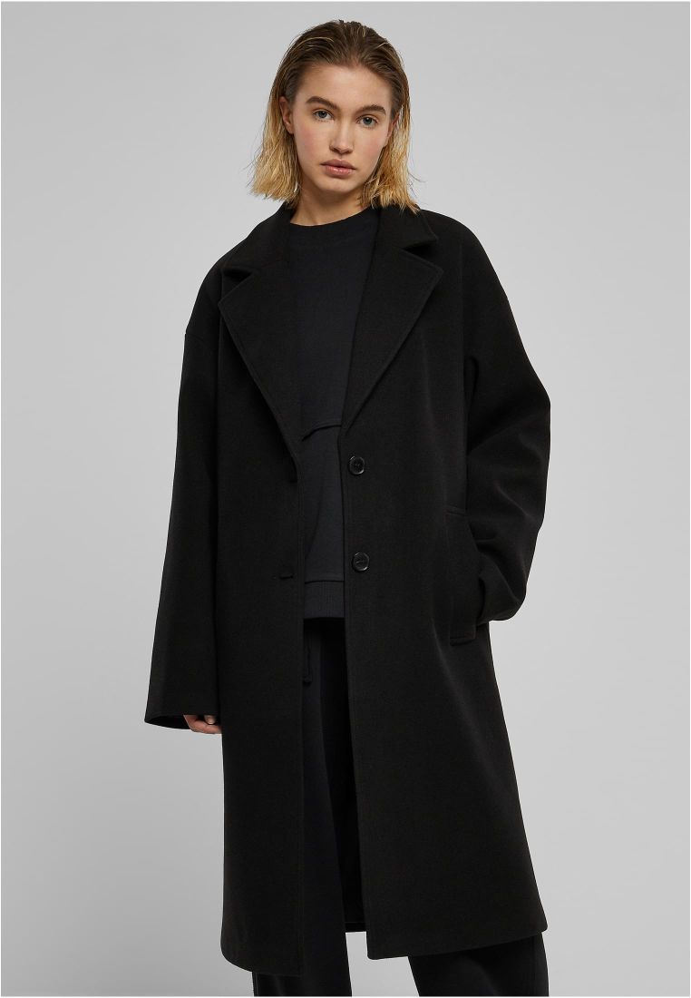 Ladies Oversized Long Coat - Naisten Takit - TTUTB6073 - 1