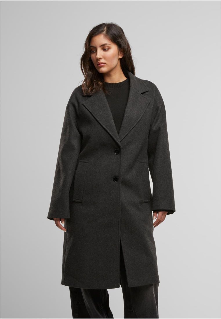 Ladies Oversized Long Coat - Naisten Takit - TTUTB6073 - 301