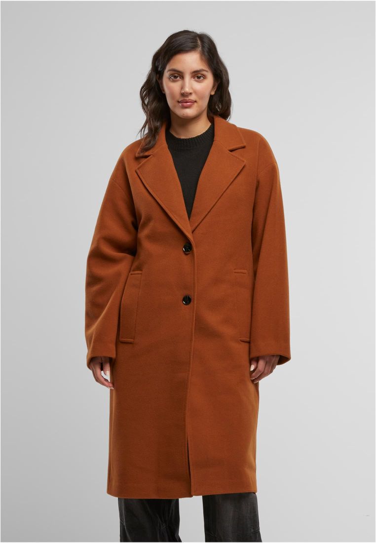 Ladies Oversized Long Coat - Naisten Takit - TTUTB6073 - 841