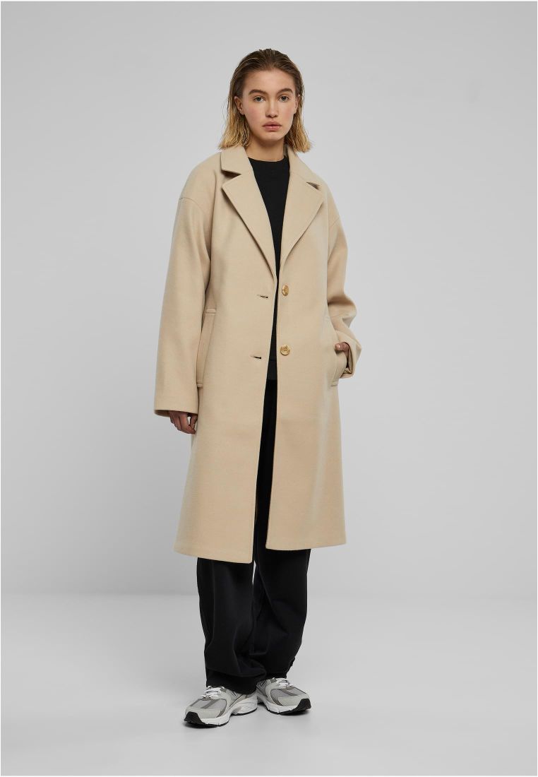 Ladies Oversized Long Coat - Naisten Takit - TTUTB6073 - 578