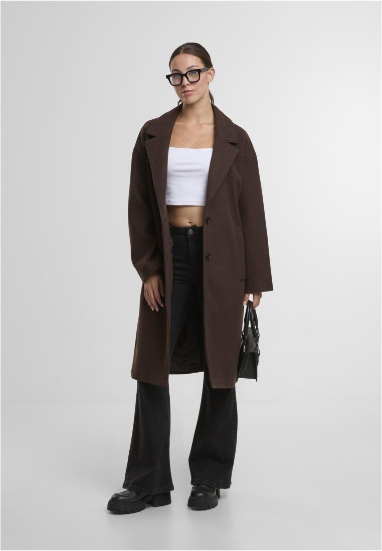 Ladies Oversized Long Coat - Naisten Takit - TTUTB6073 - 1116