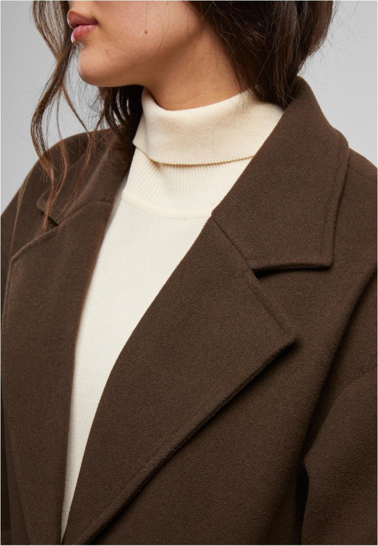 Ladies Oversized Long Coat - Naisten Takit - TTUTB6073 - 1117