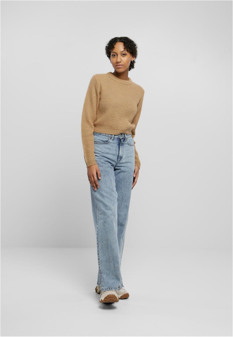 Ladies Short Waffle Sweater - - TTUTB6076 - 578