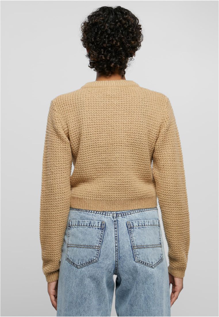 Ladies Short Waffle Sweater - - TTUTB6076 - 576