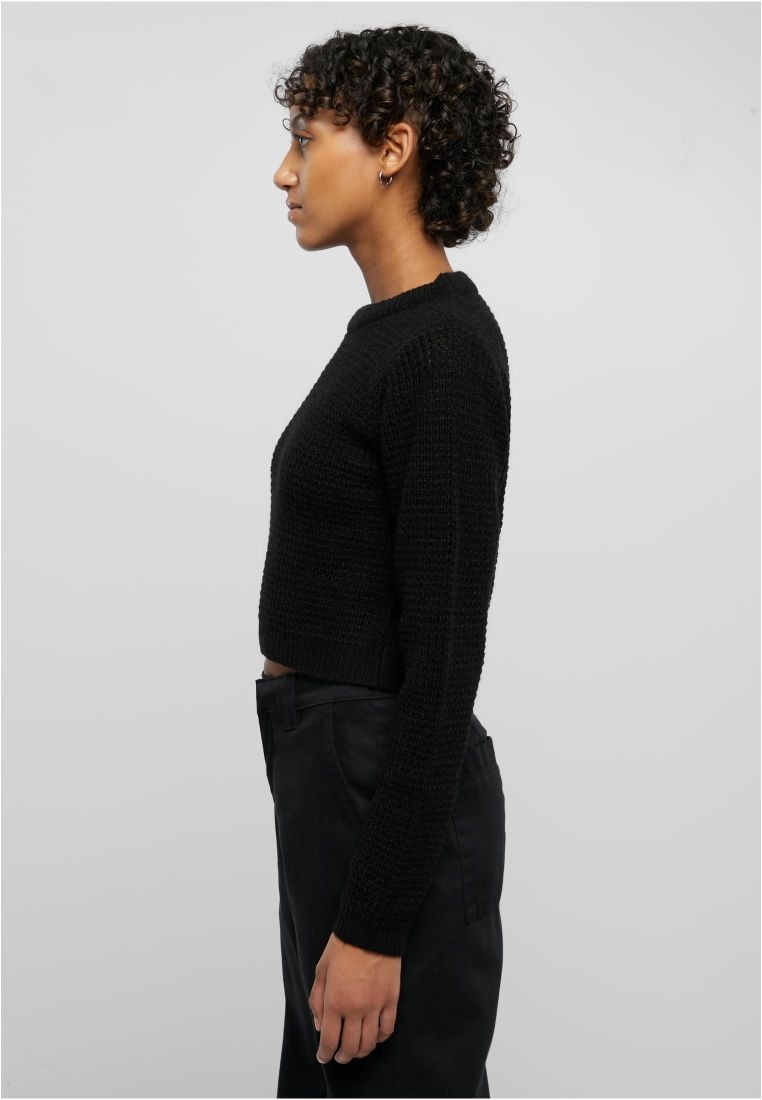 Ladies Short Waffle Sweater - - TTUTB6076 - 185