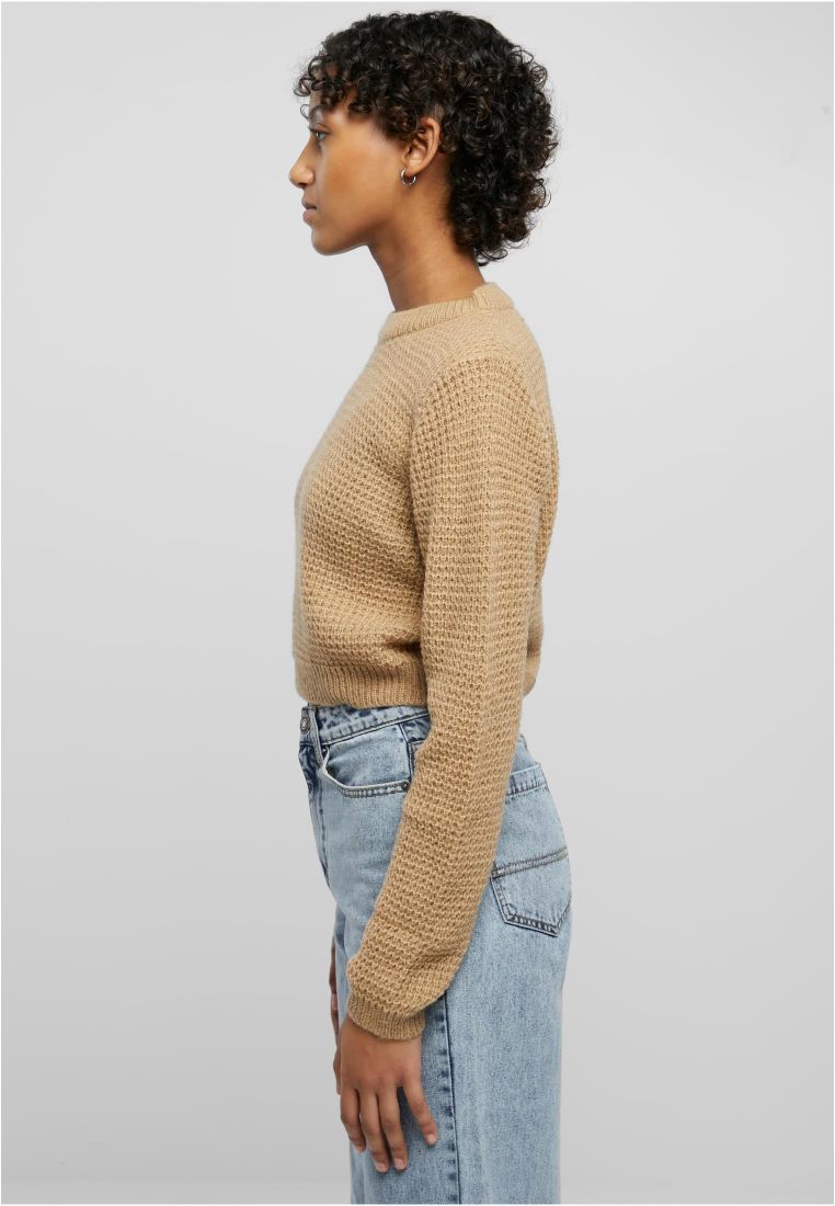 Ladies Short Waffle Sweater - - TTUTB6076 - 575