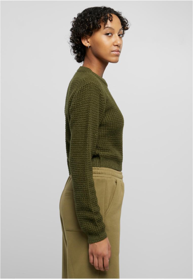 Ladies Short Waffle Sweater - - TTUTB6076 - 307