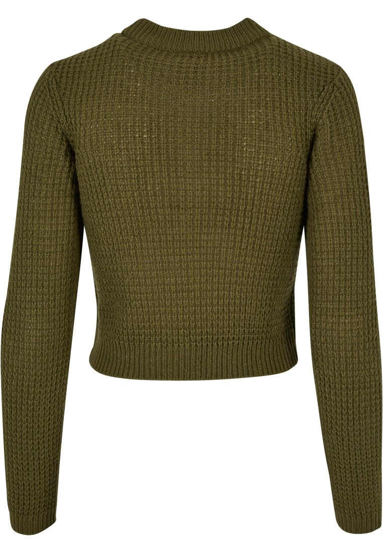 Ladies Short Waffle Sweater - - TTUTB6076 - 311