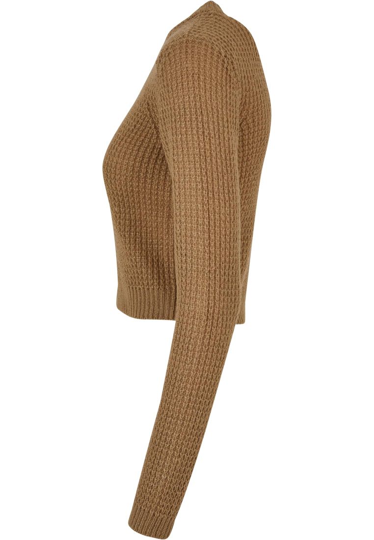 Ladies Short Waffle Sweater - - TTUTB6076 - 580