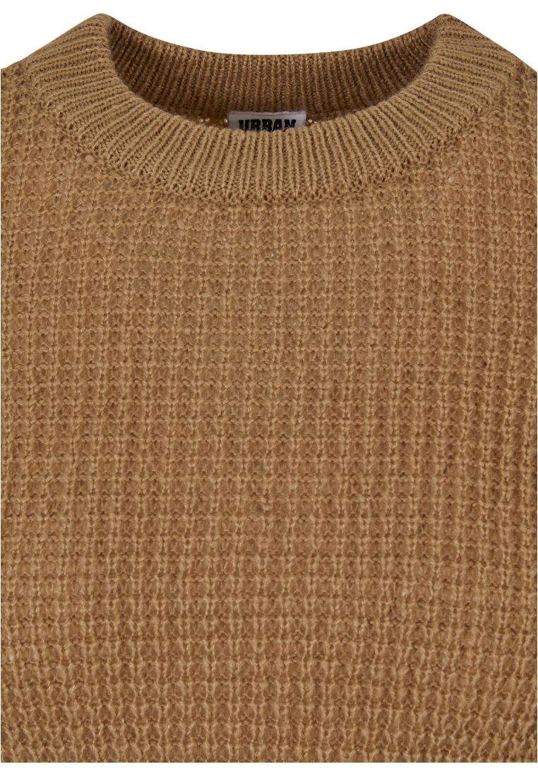 Ladies Short Waffle Sweater - - TTUTB6076 - 583