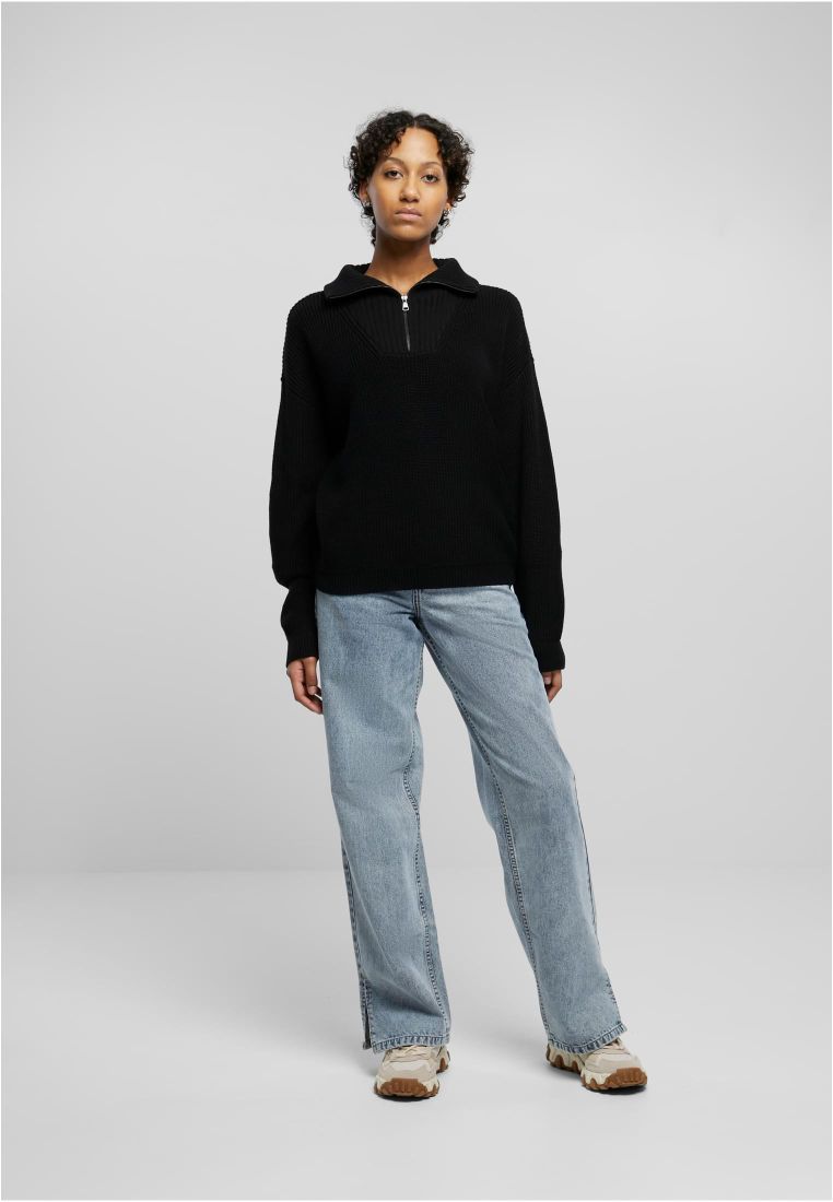 Ladies Oversized Knit Troyer - - TTUTB6080 - 38