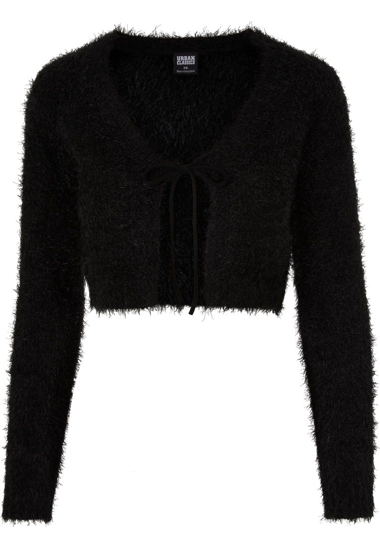 Ladies Tied Cropped Feather Cardigan -  - TTUTB6082 - 32