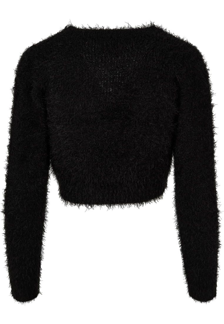 Ladies Tied Cropped Feather Cardigan - - TTUTB6082 - 41