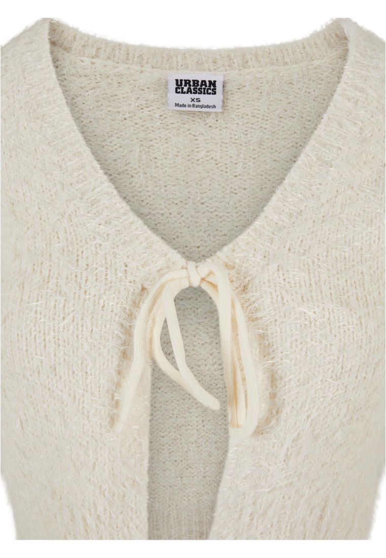 Ladies Tied Cropped Feather Cardigan - - TTUTB6082 - 311