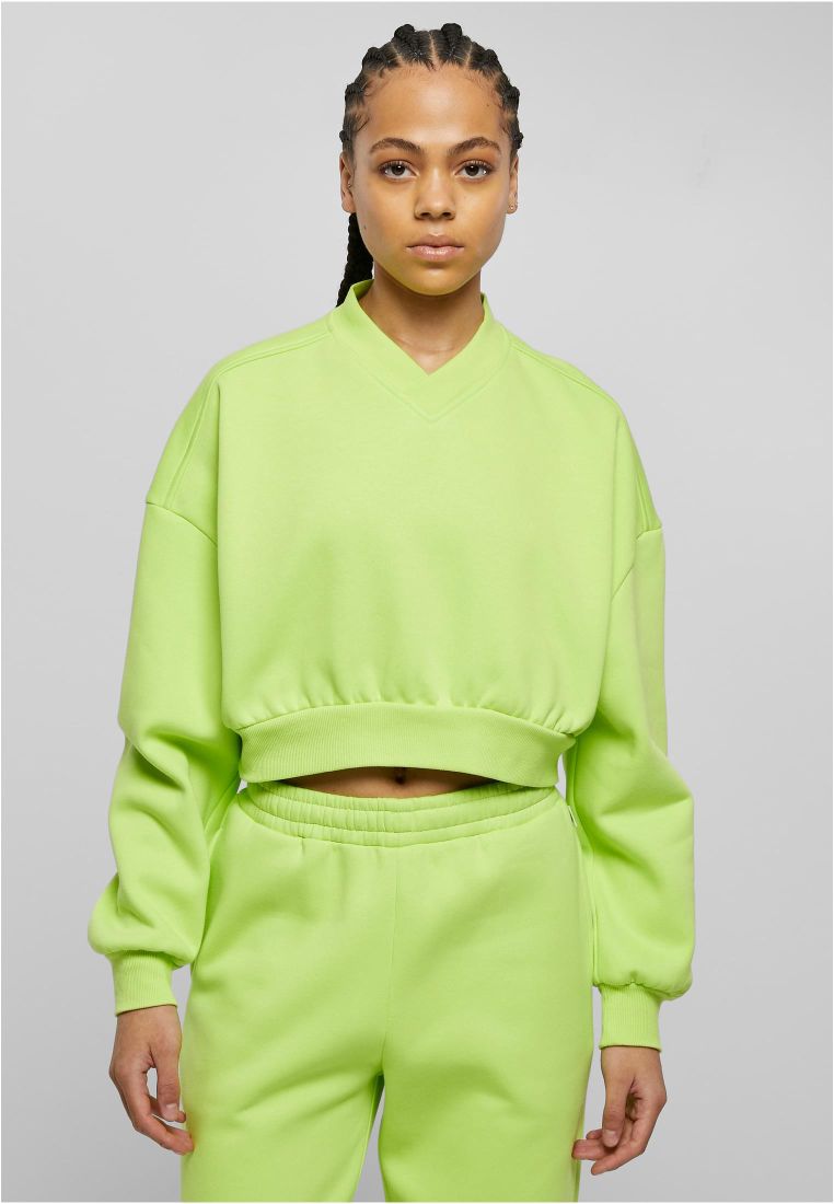 Ladies Cropped V-Neck - - TTUTB6090 - 571