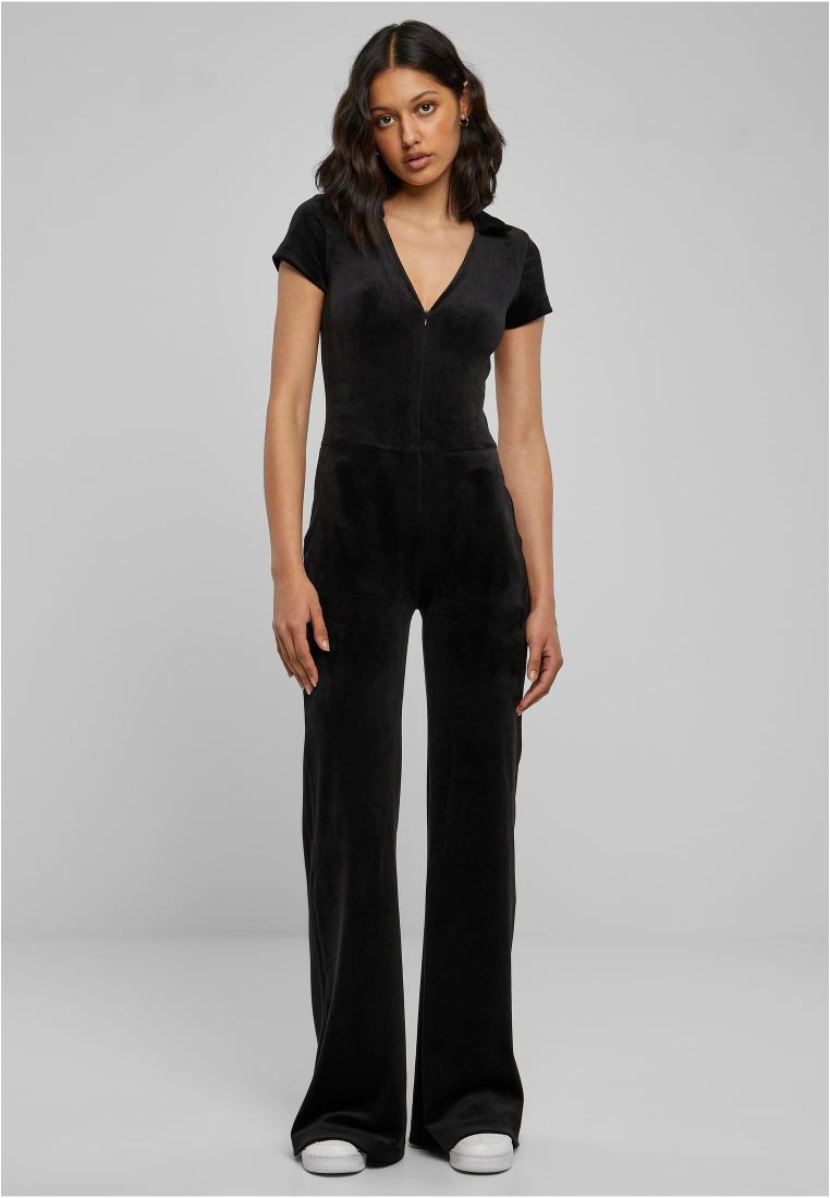 Ladies Velvet Jumpsuit -  - TTUTB6098 - 1