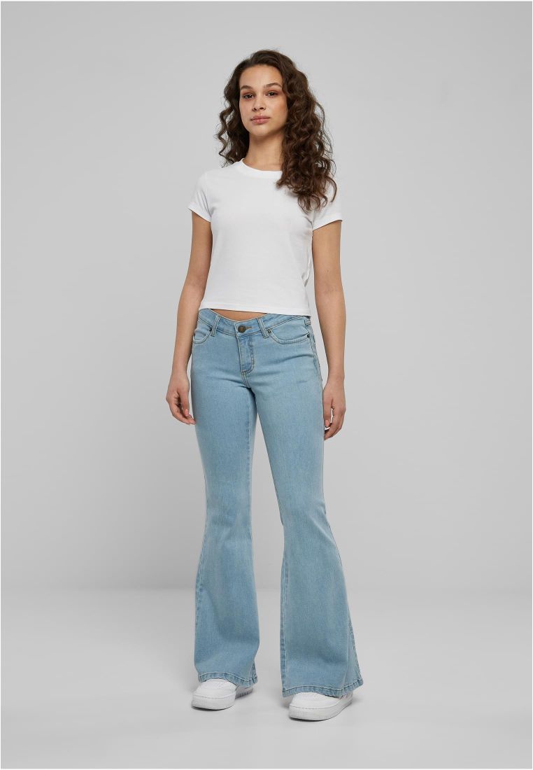 Ladies Organic Low Waist Flared Denim - Ladies Jeans - TTUTB6109 - 7