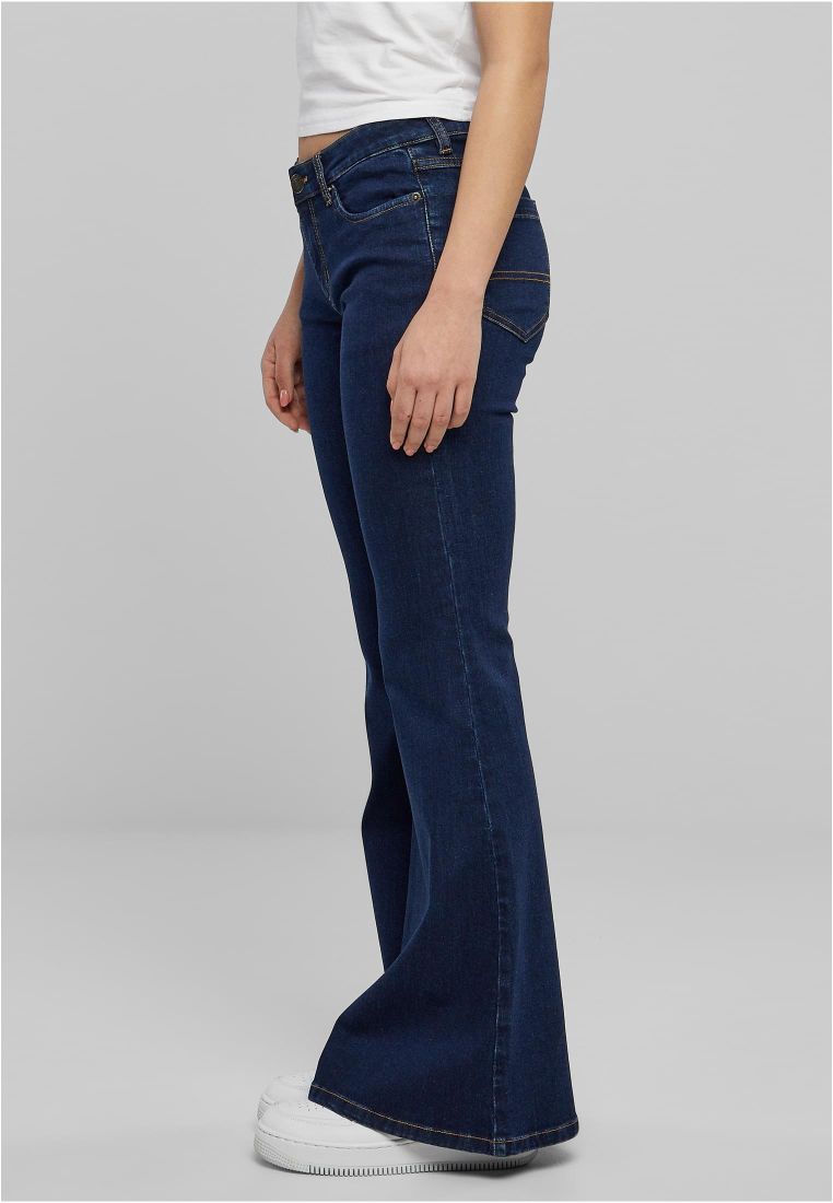 Ladies Organic Low Waist Flared Denim - Ladies Jeans - TTUTB6109 - 245