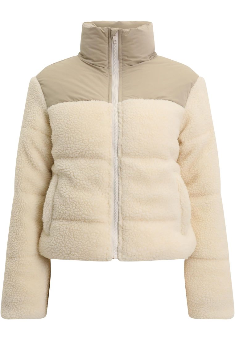 Ladies Short Sherpa Mix Puffer Jacket -  - TTUTB6147 - 182