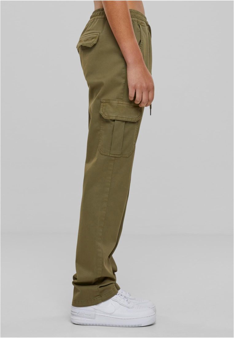 Ladies High Waist Twill Cargo Pants - - TTUTB6158 - 307