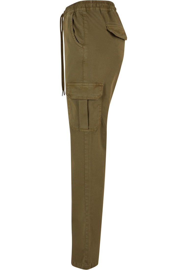 Ladies High Waist Twill Cargo Pants - - TTUTB6158 - 310