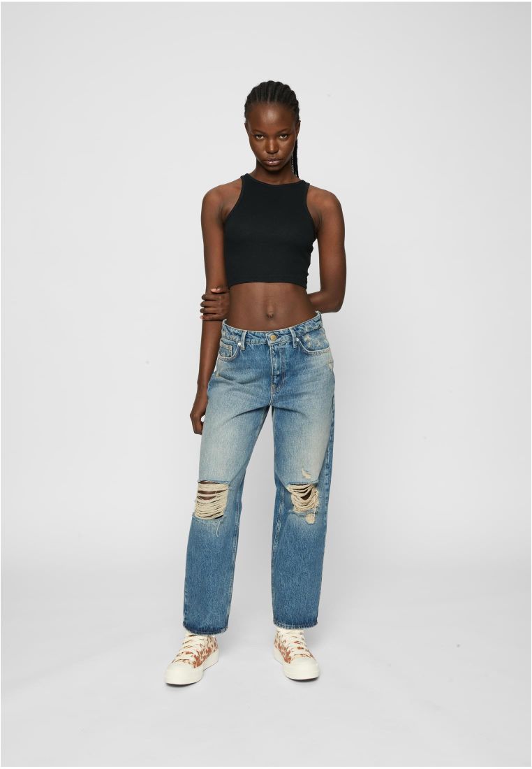 Ladies Organic Cropped Rib Top 2-Pack -  - TTUTB6185A - 36