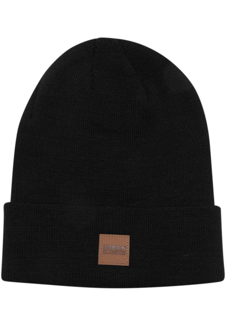 Synthetic Leatherpatch Long Beanie - Beanies - TTUTB626 - 32