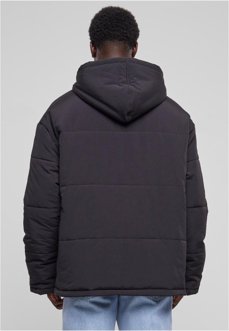 Hooded Block Puffer Jacket