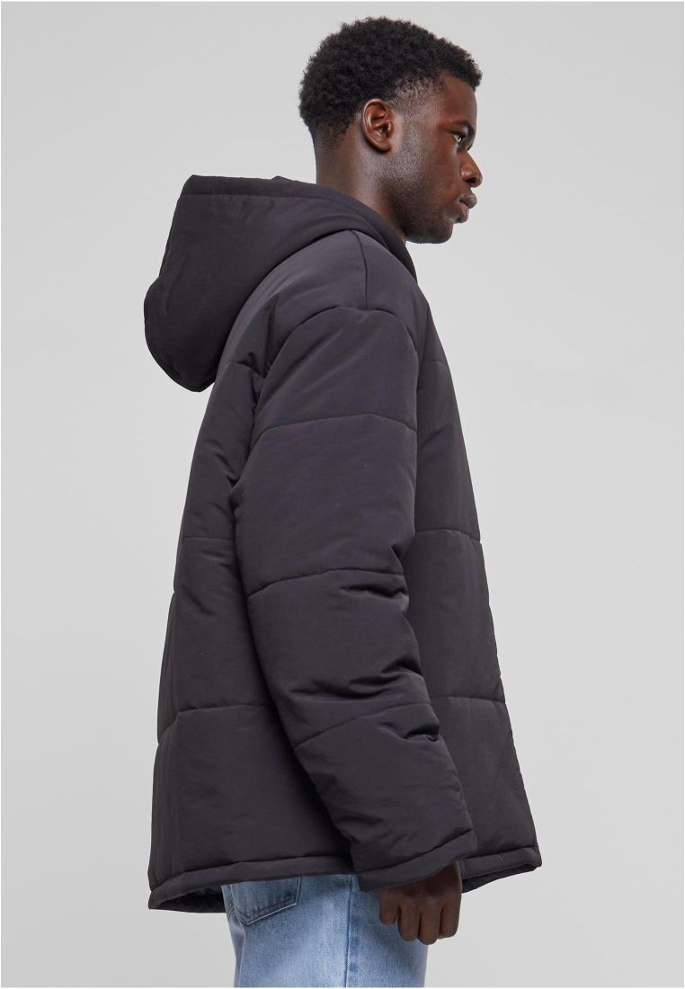Hooded Block Puffer Jacket