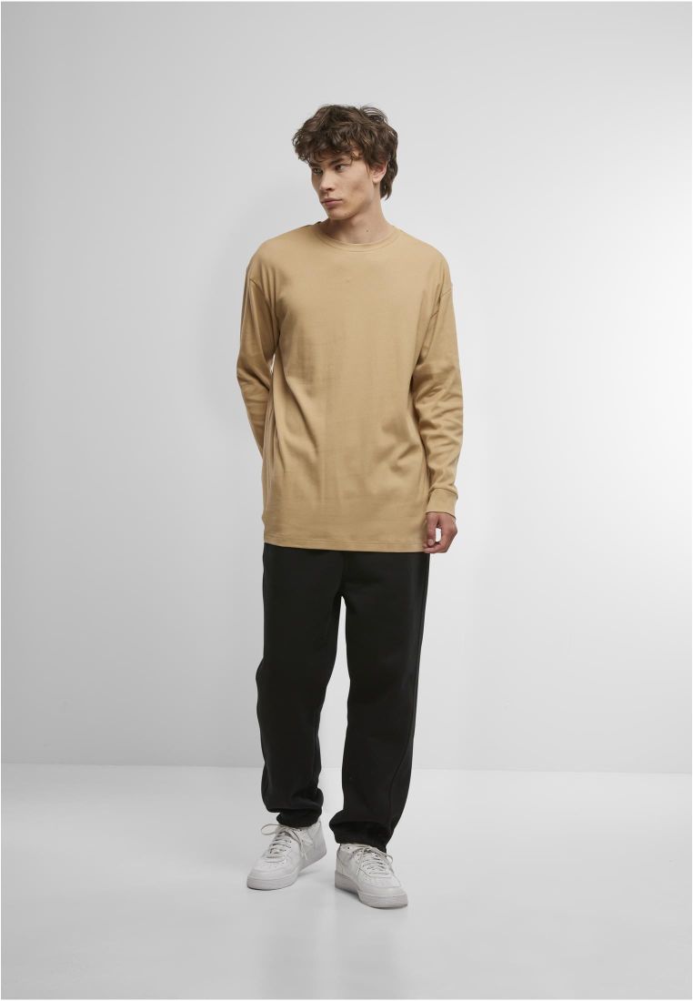 Organic Boxy Rib Longsleeve - Miesten Collegepaidat - TTUTB6418 - 816