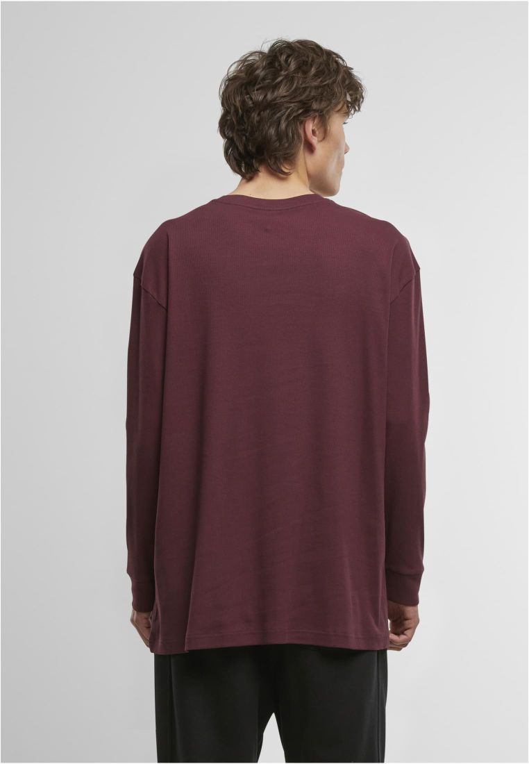 Organic Boxy Rib Longsleeve - Miesten Collegepaidat - TTUTB6418 - 4