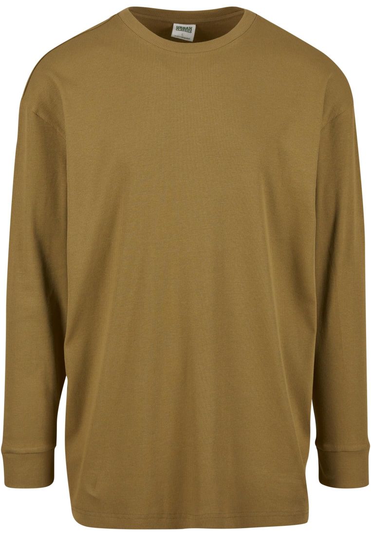 Organic Boxy Rib Longsleeve - Miesten Collegepaidat - TTUTB6418 - 578