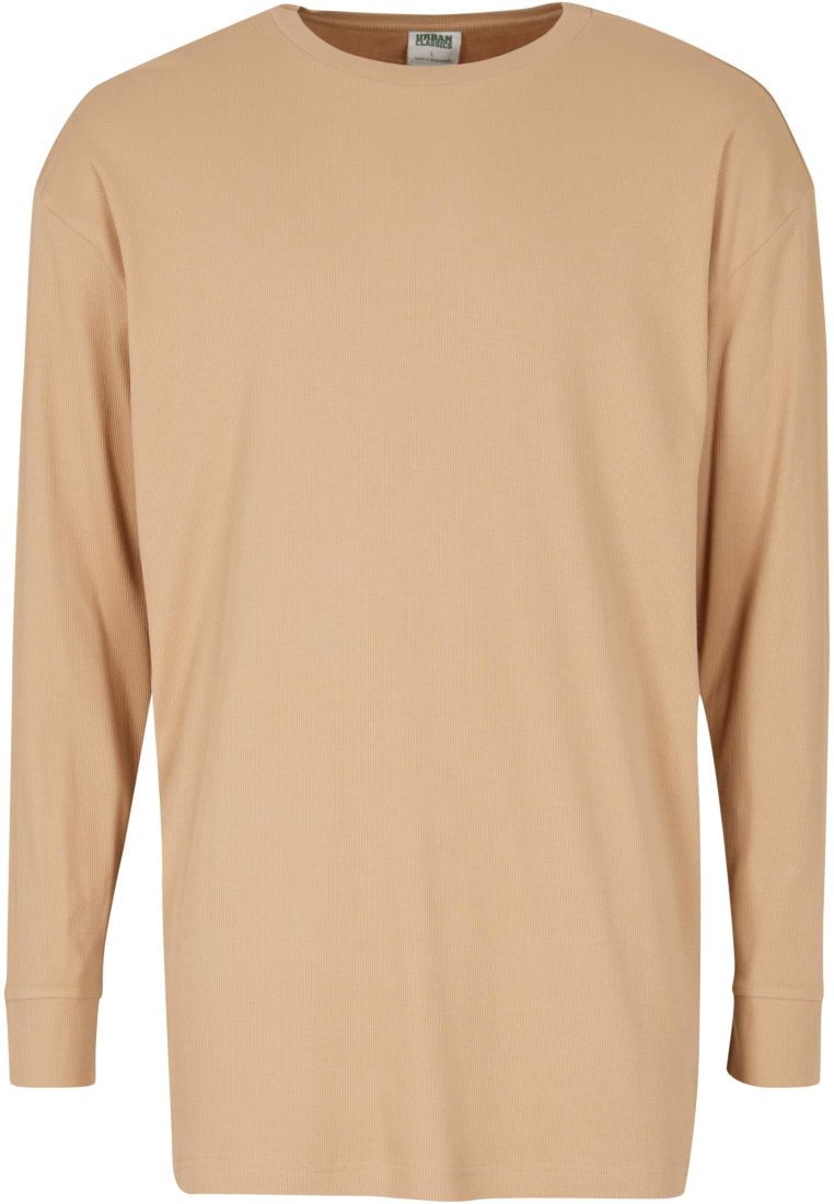 Organic Boxy Rib Longsleeve - Miesten Collegepaidat - TTUTB6418 - 817