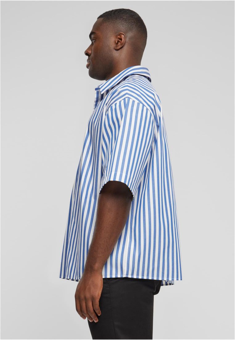 Striped Short Sleeve Summer Shirt -  - TTUTB6658 - 4