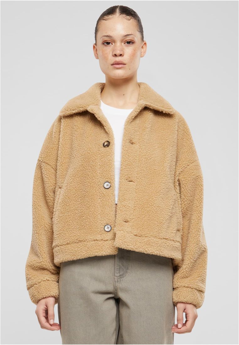 Ladies Short Sherpa Button Jacket - Ladies Jackets - TTUTB6720 - 571