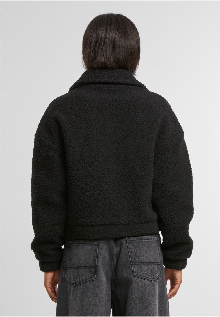 Ladies Short Sherpa Button Jacket - Naisten Takit - TTUTB6720 - 4