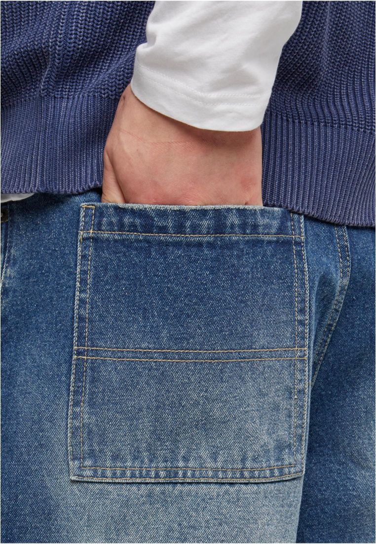 Tapered Heavy Ounce Baggy Cargo Jeans - Mens Jeans - TTUTB6747 - 10