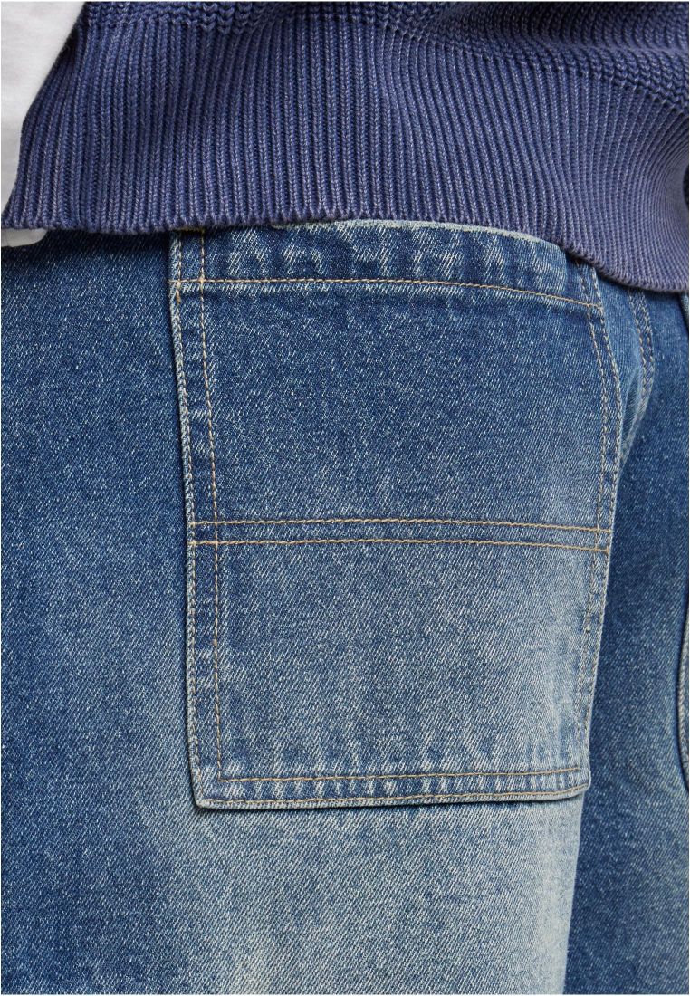 Tapered Heavy Ounce Baggy Cargo Jeans - Mens Jeans - TTUTB6747 - 11