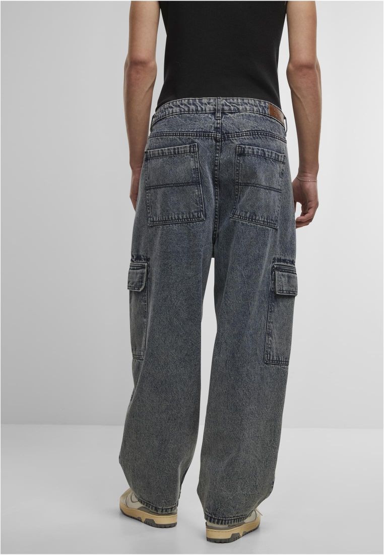 Tapered Heavy Ounce Baggy Cargo Jeans - Mens Jeans - TTUTB6747 - 5