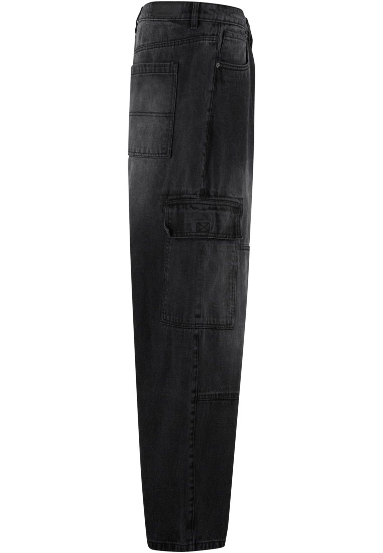 Tapered Heavy Ounce Baggy Cargo Jeans - Mens Jeans - TTUTB6747 - 42