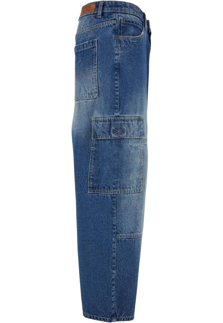 Tapered Heavy Ounce Baggy Cargo Jeans - Mens Jeans - TTUTB6747 - 15