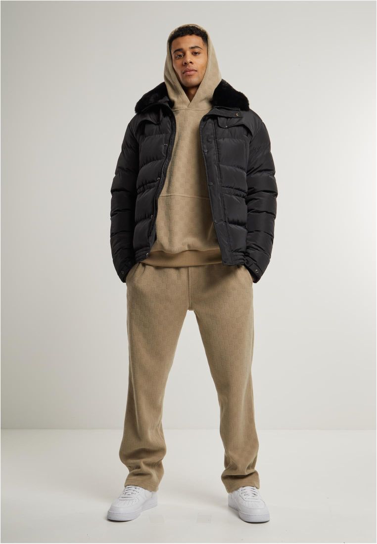 Jacquard Velvet Oversized Hoody -  - TTUTB6770 - 7