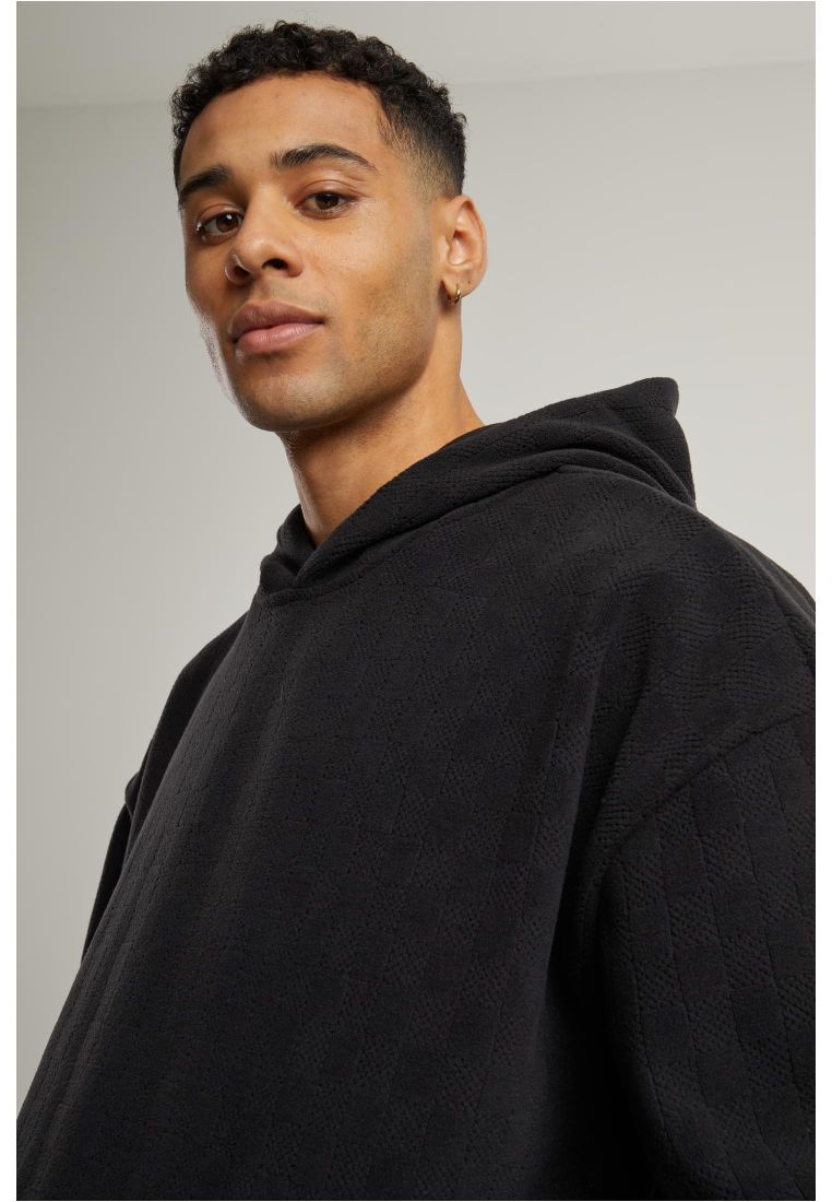 Jacquard Velvet Oversized Hoody -  - TTUTB6770 - 39