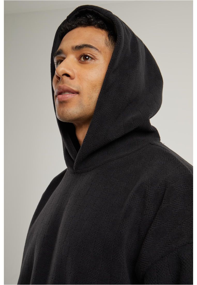 Jacquard Velvet Oversized Hoody -  - TTUTB6770 - 40