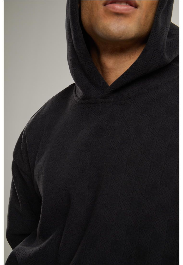 Jacquard Velvet Oversized Hoody -  - TTUTB6770 - 42