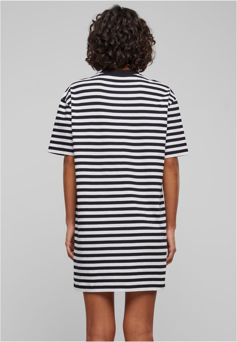Ladies Oversized Striped Tee Dress - - TTUTB6828 - 36